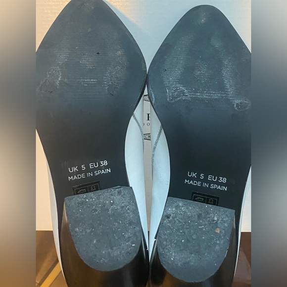 SOLD • SOLD Depp London Wide Fit Pointed Western Boots in White Leather - Picture 6 of 8